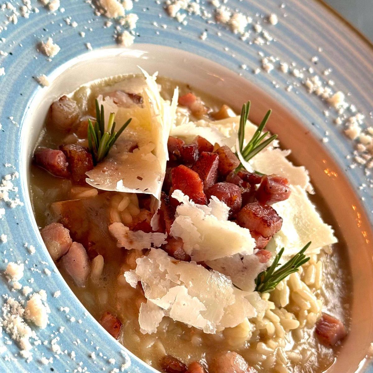  Risotto funghi porcini e pancetta